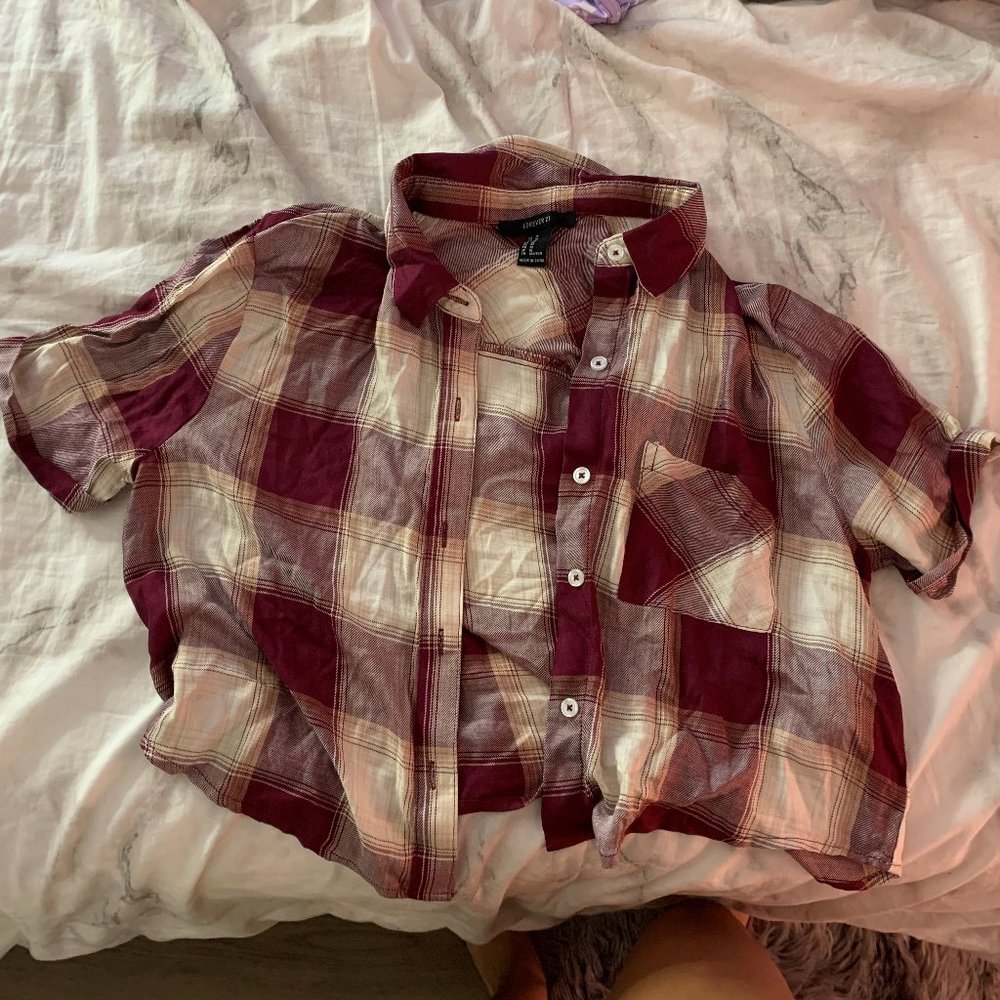 Plaid Crop Top